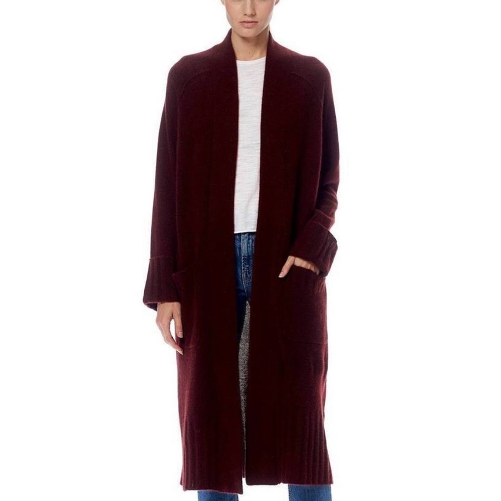 360 Cashmere Larissa Cardigan in Port SZ L
